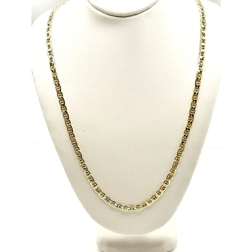 10k Gold Anchor Link Chain- 22 inches long- New